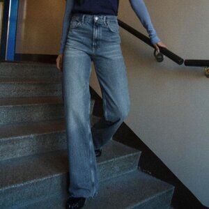 FULL LENGTH TRF HIGH RISE WIDE LEG JEANS